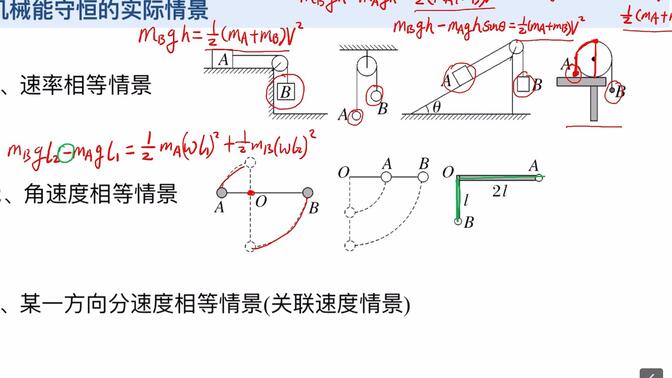 机械能守恒定律考点50 机械能守恒的应用(3)