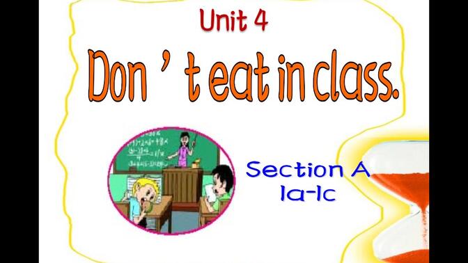 七年级英语下册 Unit 4 Don&#x27;t eat in class. Section A 1a-1c