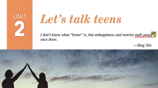 2020译林牛津高中英语第一册Unit2 Let&#x27;s talk teens