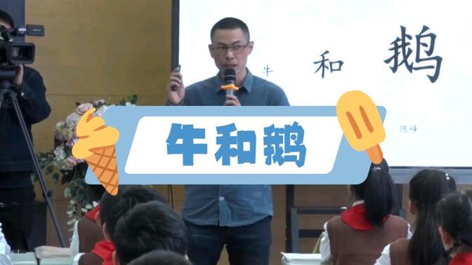 小学语文新课标任务群展示活动 《牛和鹅》教学实录赛课 大单元教学设计