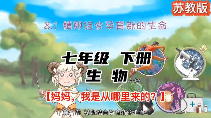 苏教版｜七下生物《精卵结合孕育新的生命》