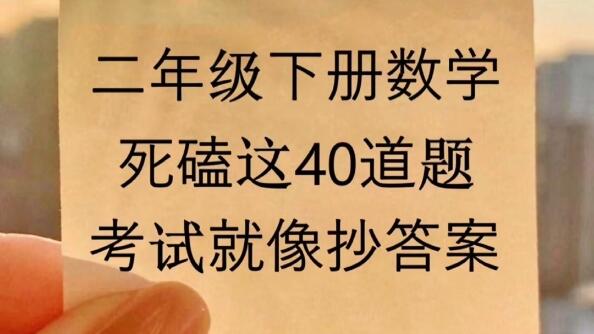 二年级数学下册常考必考【解决问题共40道专项练习】